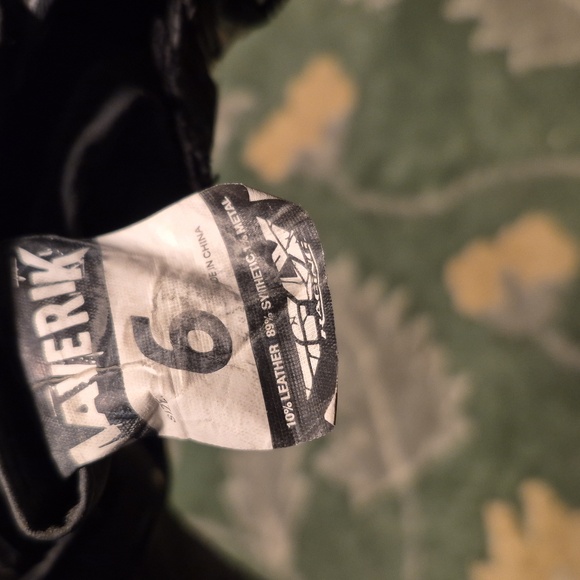 Kids Studded Black Motorcycle Boots - Picture 9 of 9